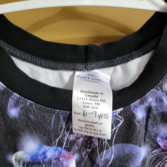 6-9yrs Jellyfish Tunic by wheat and Wildflower Handmade, EUC - Picture 2 of 2